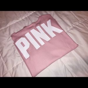 waffle knit long sleeve VS PINK shirt